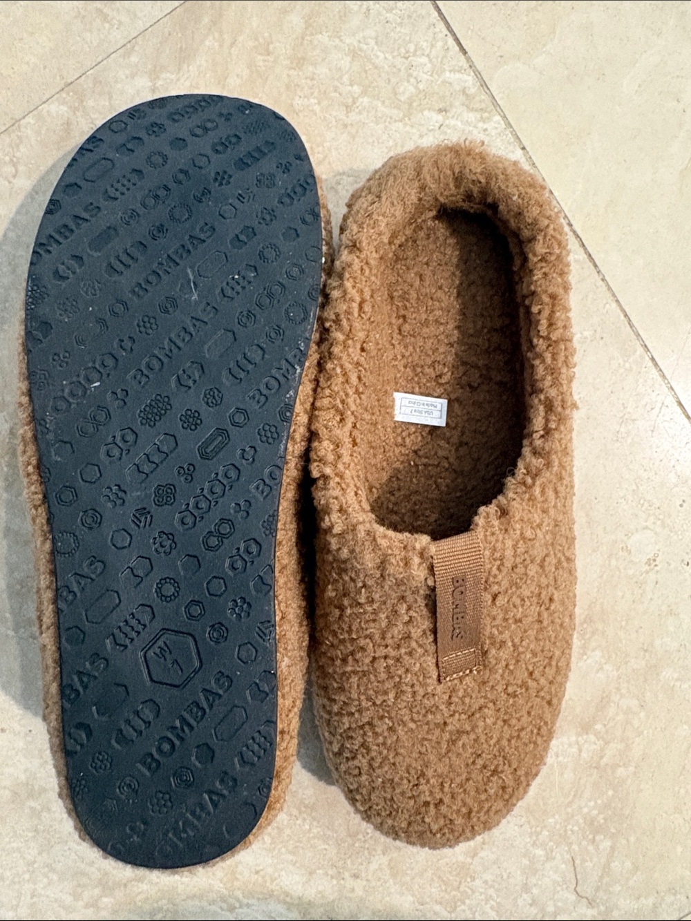 Women’s Bombas Sunday Slip-On Slippers - Camel Brown - Picture 5 of 7